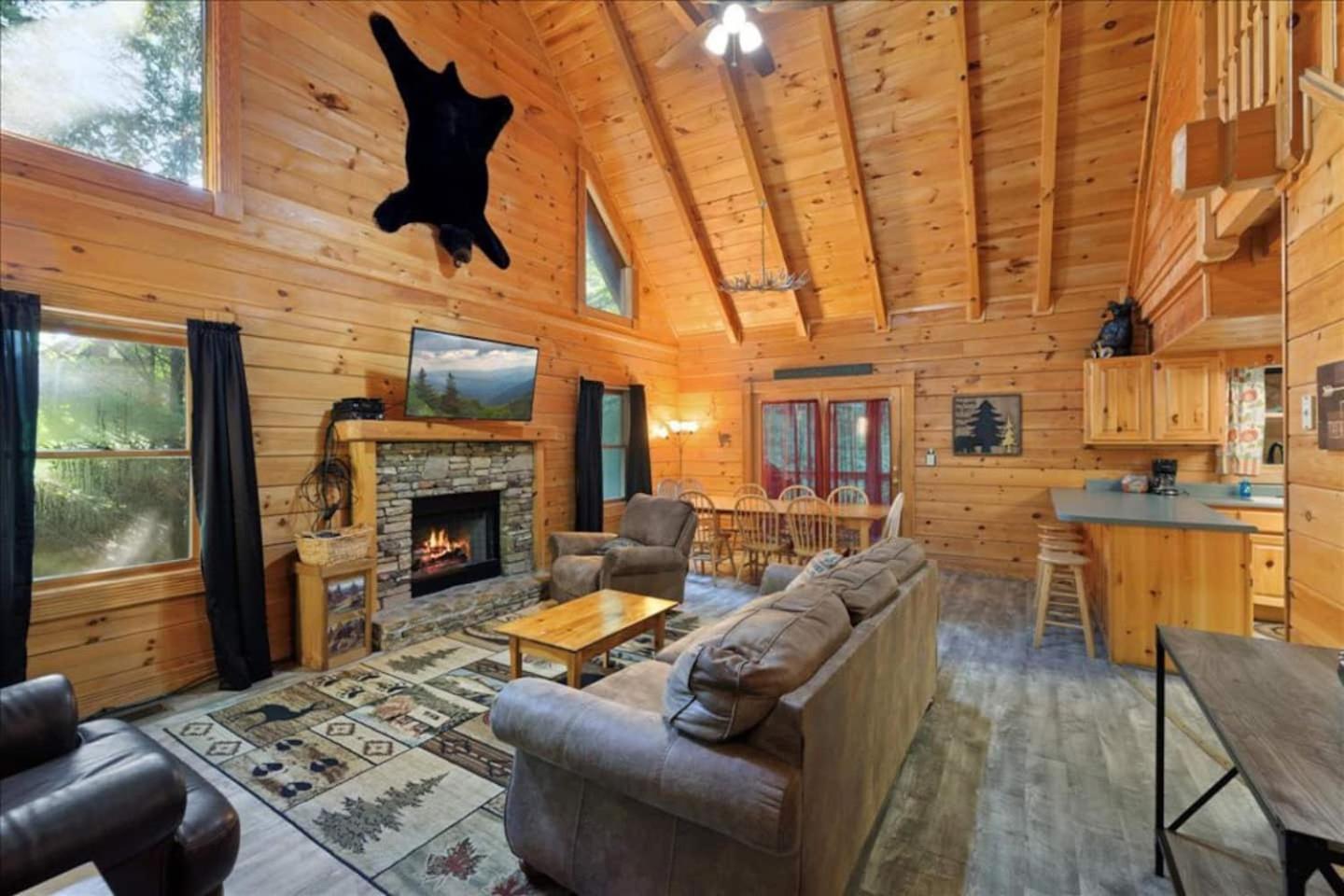 5Br Smoky Cabin Hot Tub, Games, 1 Mi To Parkway Pigeon Forge Εξωτερικό φωτογραφία